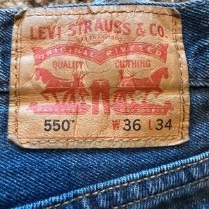 550 Levi's Men's Blue Jeans 36x34